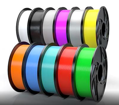 China 24 Colors High Quality Factory Cheap PLA TPU PETG 1.75mm 1kg Roll 3D Printing Filament 3d Printer Filament ABS/TPU/PETG/PLA for sale