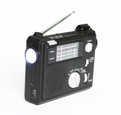 China Portable Multifunctional AM FM Switch Portable Radio With LED Flashlight MP3 Playback Function for sale