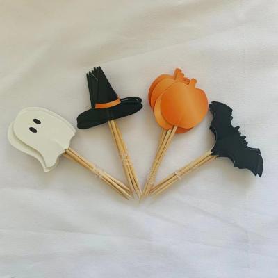 China Europe 24pcs Gift Picks For Halloween Cake Toppers for sale