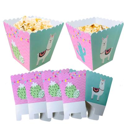 China Whole Europe Llama Fun - Llama Fiesta Baby Shower or Birthday Gift Popcorn Candy Treat Boxes for sale