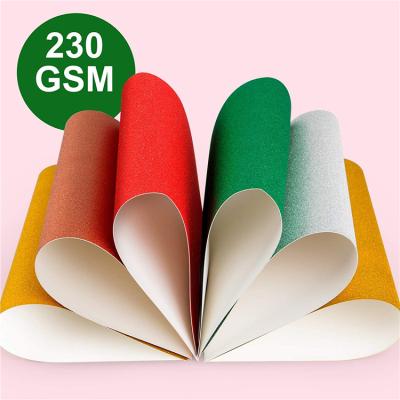 China Europe Christmas Glitter Cotton Rope Card Paper Set for sale