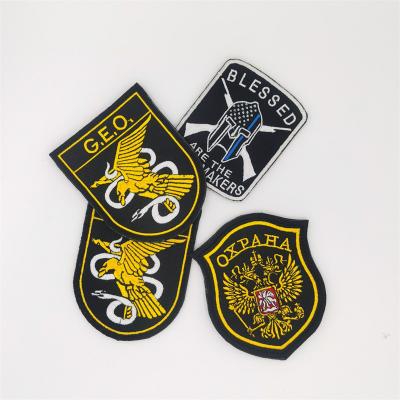 China Viable Hot Sale Custom Embroidered Tactical Badge Patch Logo For Clothing And Hats for sale