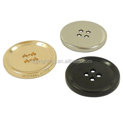 China Hot Sale Flatback Custom Easy Button Metal Easy Buttons For Coats Clothing Custom Buttons for sale