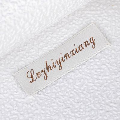 China Customized Viable Weave Satin Wash Neck Label High Quality Woven Clothing Label Tags for sale