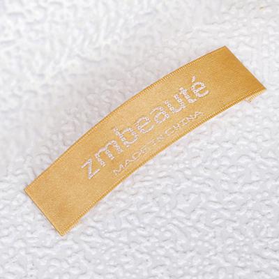 China Viable Wholesale Garment Brand Woven Neck Labels Clothing Size Label Logo for sale