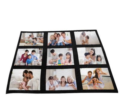 China Simple Personalized Custom Photo Blanket Pillow Covers Sublimation Flannel Throw Blanket Blanket Blanket Sublimation for sale