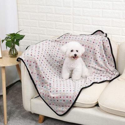 China Anti-pilling Pet Blanket Thickened Autumn Winter Warmth Mat Cat Dog Cushion Universal Pet Accessories for sale