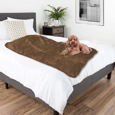 China Soft Anti-pilling Fluffy Dog Bed Covers Soft Washable Pet Throw Blanket Fold Bed Sleeping Mat For Dogs Puppy Cats for sale