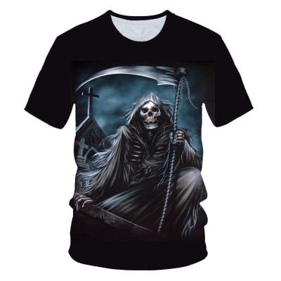 China Custom Anti-Wrinkle OEM Picture Desgin Mens Halloween T-shirts Women Halloween Shirt for sale