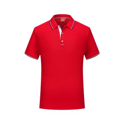 China Custom Slim Fit Anti-wrinkle Mens Polyester Spandex Polo Shirts Customized Logo for sale