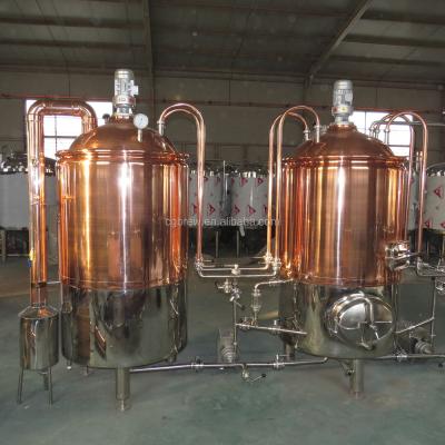 China Stainless Steel& Beer brewery equipment red copper surface CG-500L for hotel, bar CE standard, OEM manufacturer for sale