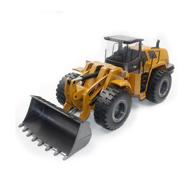 China RC model HUINA 583 1583 huina 1:14 10 Channel RC metal bulldozer wheel loader truck models for sale for sale