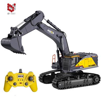 China 22CH RC Excavator HUINA 1:14 22 CH RC Excavator Metal Toys 1592 With Big Trucks for sale