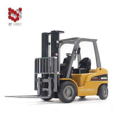 China Toy Huina 1:50 Diecast 1717 Die Cast Forklift Model Construction Truck Static Series for sale