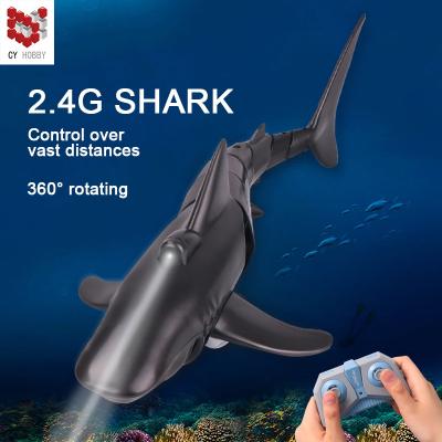 China 2020 Newest RC Hobby Shark 2.4GHz 4CH Waterproof Remote Control RC Shark Set Toys For Children for sale