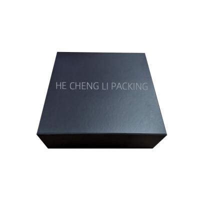 China Black Foldable Magnetic Baby Clothes Packaging Boxes Handmade Professional Cardboard Gift Lingerie Equipment Gift Box for sale