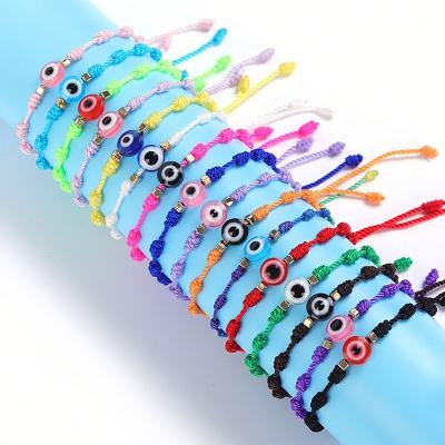 China 16pcs BOHEMIA boho bracelet set jewelry handmade rope braided evil eye charm bracelets sets for women for sale