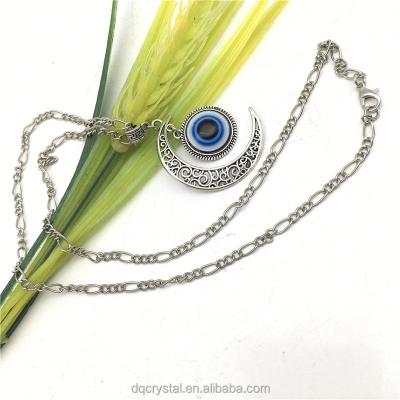 China Wholesale Cute Eye Of The Evil Eye Necklace Blue Evil Eye Necklace For Decoration for sale