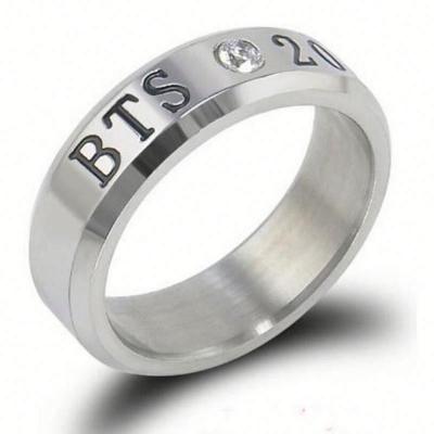 China Hot High Quality Japan South Korea Style Boy BtSs Monster Rap Monster BtSs Accessories For Men And Women Stainless Steel btSs Ring for sale