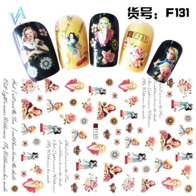 China Easy to Apply and Remove New Hot Sale Summer Flower Cartoon Stickers Nail Art Nail Decals 3d Stickers for sale