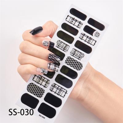 China A variety of styles for you to choose the hot sale new 3D pattern popular special non-toxic Nail Art Wraps Nail Stickers for sale