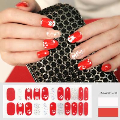 China Avariety of styles for you fashionable custom made wholesale 3D Nail Art Sticker Nail Wraps personal care beauty choos for sale