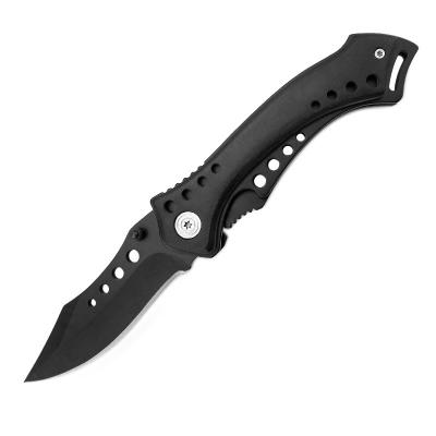 China 4.5 Inch Pocket Knife Non-variable Manual Folding Knife Camping With Black Pakkawood for sale