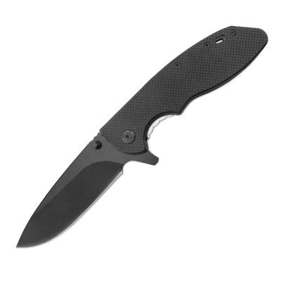 China 4.5 Inch Tactical Knife Camping Knife Non-Variable Folding Knife With Handle The Group Of Ten Black for sale