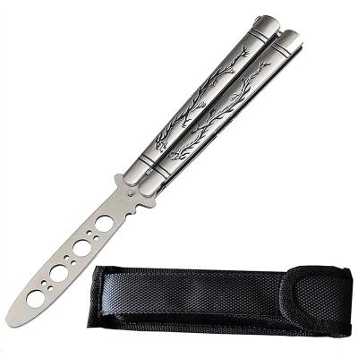 China Non-variable butterfly trainer Stainless steel balisong practice training tool 100% safe strong and durable for sale