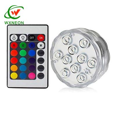 China Residential Waterproof Underwater Colorful Fish Tank 10LED Aquarium Garden Diving Lights for sale