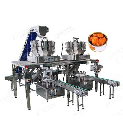 China Customizable Food / Fruit / Fish / Meat / Sauce Vegetables Tinned Canned Automatic Machine for sale