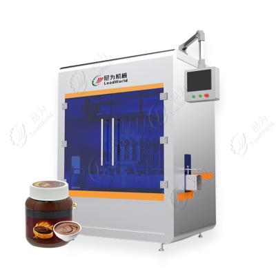 China High precision filling level two color chocolate cream filling machine honey chocolate cream paste filling machine for sale