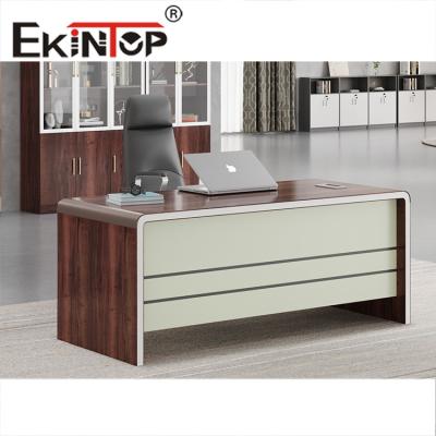 China Luxury Boss Table Desk Industrial Loft Style Executive Office Desk 1600W*800D*760mm for sale