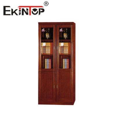 China Gabinete de almacenamiento chino del libro del gabinete de archivo del piso al techo con la puerta de cristal en venta