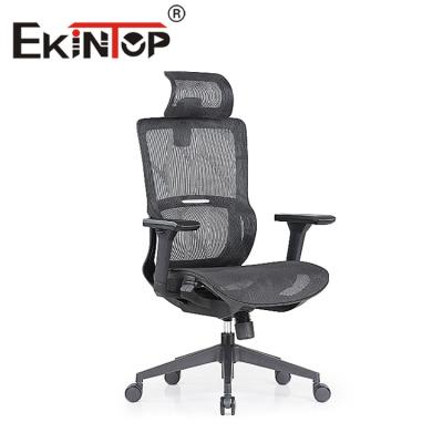 China Ekintop-Schwarz-ergonomischer Stuhl Mesh Seat, rotierender Mesh Mid Back Office Chair zu verkaufen