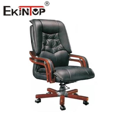 Cina Forniture di ufficio ergonomiche della sedia dell'unità di elaborazione di Leather Chair dell'alto capo comodo posteriore in vendita