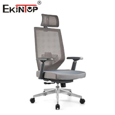 China Gray Swivel Ergonomic Mesh Office-Stoel Regelbare Hoogte Te koop