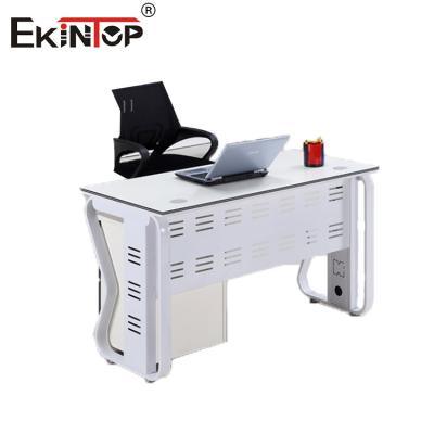 China Modern Style Office Reception Furniture Metal Frame Desk Customizable for sale