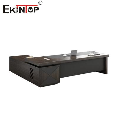 China Commercieel stijl Executive Desk Houten kantoor bureau Groot bureau met laden Te koop