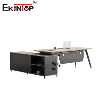 China Modern Office Desk Computer Desk Wood Material Executive Desk with Paper Finished Surface for sale