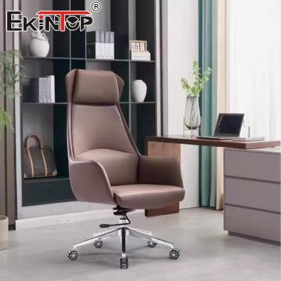 China Custom Leather Office Chair Furniture Ergonomic Drafting Chair for sale