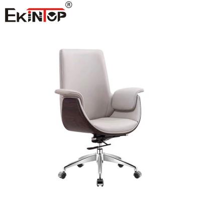 中国 Office Furniture PU Leather Office Chair with Armrests Home Office Desk Chair 販売のため