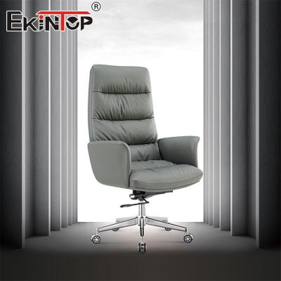 China High Back Ergonomic High Quality Metal Frame Office Chair PU Leather BreakRoom Chairs for sale