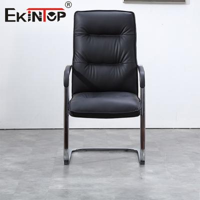 Chine Chaise de bureau en cuir en poudre à dos haut ergonomic cadre métallique exécutif chaises de bureau de qualité à vendre