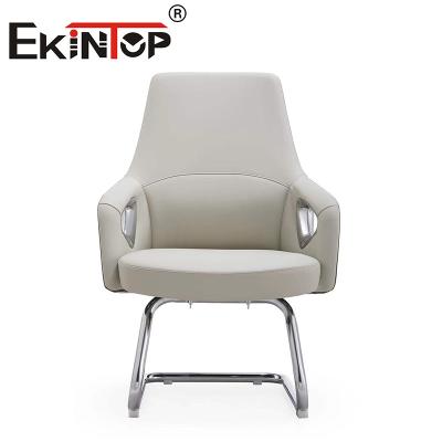 China Modern Design Pu Leather White Office Executive Chair Leather Club Chairs for sale