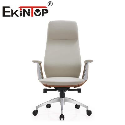 China Silla de oficina ergonómica de cuero ejecutiva moderna a medida Sillones de club de cuero en venta