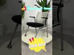 Multipurpose Visitor Chair With Armrest Aluminum Mesh Material SGS Certificate