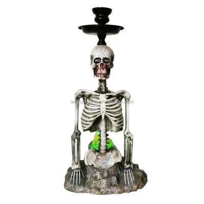 China New Design Skull-Shape Resin Unique Hookah Shisha Shisha Led Hookah Skull-shape Hookah for sale