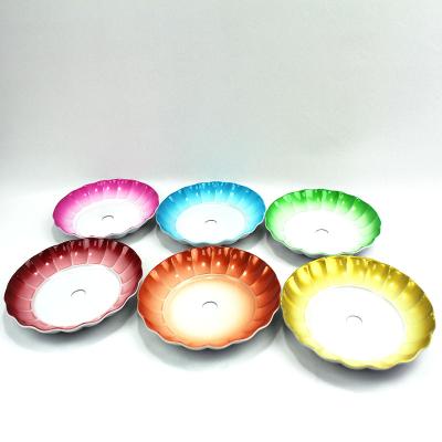 China Wholesale Colorful Hookah Loung Hookah Dish Stainless Steel Ash Tray Shisha Parts for sale