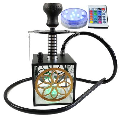 China Hookah Shisha Wholesale Acrylic Shisha Hookah With LED Light Factory Price for sale